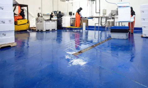 Floors for meat and seafood processing