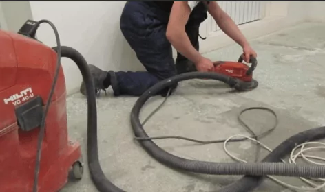 Grinding concrete floor